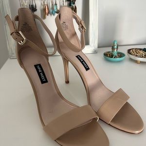 Nine West Nude Ankle Strap Sandals Women’s 7.5